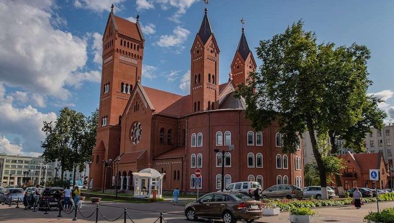 Church of Sts. Simon and Helena, Minsk, Belarus. (Homoatrox/wikmedia CC BY SA 3.0 via CNA)