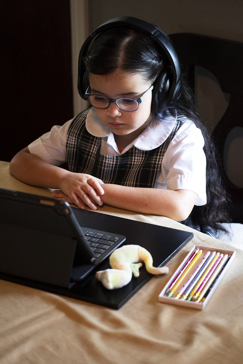 First-grader Ava Sarabia from Our Lady of Guadalupe School in East LA. (VICTOR ALEMAN)