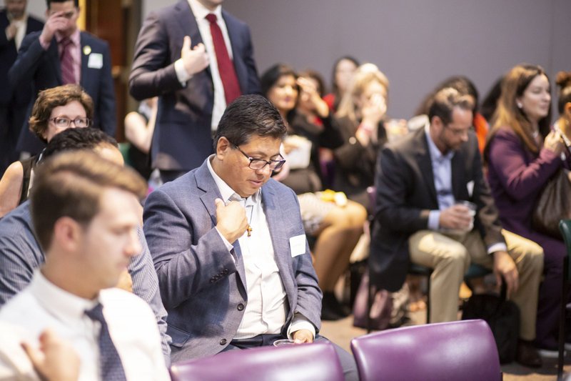 Participants at an open house event for the Tepeyac Leadership Initiative in Phoenix Oct. 1, 2019 in Phoenix. Due to COVID-19, this year's open house event will be held virtually and open to prospective participants from around the U.S. (Billy Hardiman/Tepeyac Leadership Initiative)