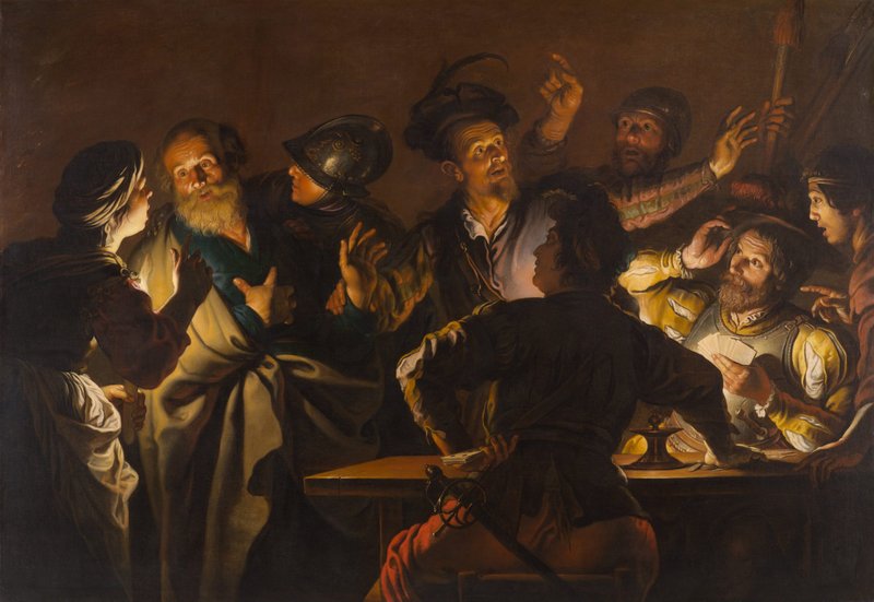 “The Denial of Saint Peter,” by Gerard Seghers, 1620-1625. (Wikipedia)
