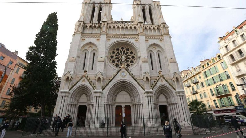 The Basilica of Notre-Dame de Nice in France. (Twitter @cestrosi via CNA)