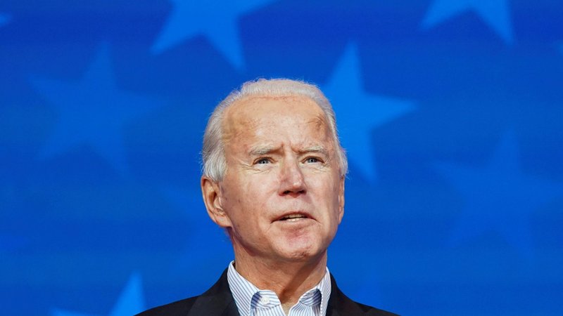 Democratic presidential nominee Joe Biden makes a statement on the presidential election results during a brief appearance before reporters in Wilmington, Del., Nov. 5, 2020. (CNS photo/Kevin Lamarque, Reuters)