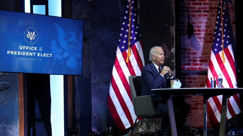 President-elect Joe Biden receives a national security briefing in Wilmington, Del., Nov. 17, 2020. Biden is the second Catholic to be elected president of the United States. The news media Nov. 7 declared Biden and his vice presidential running mate, Kamala Harris, winners of the Nov. 3 election. (CNS photo/Tom Brenner, Reuters)
