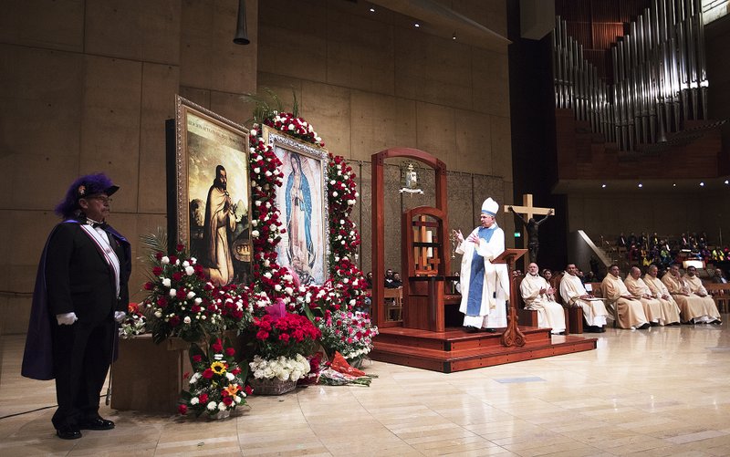 Our Lady of Guadalupe Mass celebration at the Cathedral of Our Lady of the Angels in 2017. (Victor Alemán)