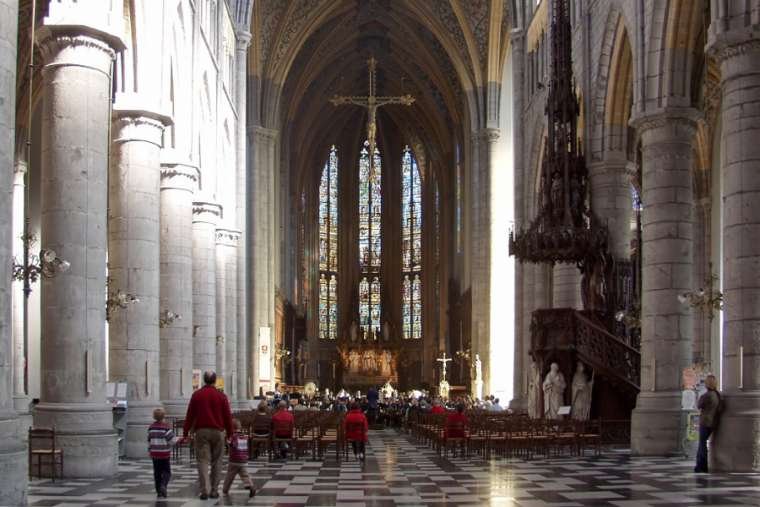 The Catholic Cathedral of St. Paul in Liège, Belgium. (Raimond Spekking/Wikimedia Commons)