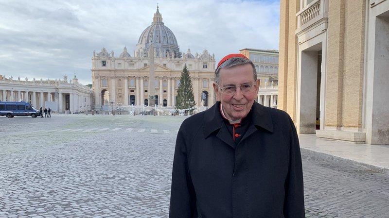 Cardinal Kurt Koch, president of the Pontifical Council for Promoting Christian Unity, poses for a photograph at the Vatican Dec. 4, 2020, after the presentation of the new document, "The Bishop and Christian Unity: An Ecumenical Vademecum." (CNS photo/Cindy Wooden)
