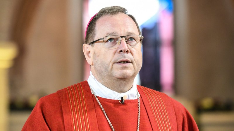 Limburg Bishop Georg Bätzing, president of the German bishops' conference, is pictured in a Sept. 15, 2019, photo. In wide-ranging interview, the self-described "conservative" bishop said the church needs to change and criticized the Vatican's treatment of the church in his country. (CNS photo/Harald Oppitz, KNA)