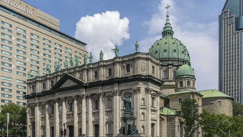 Mary, Queen of the World Cathedral in Montreal, Canada. (Thomas Ledl/Wikimedia, CC BY-SA 4.0 via CNA)