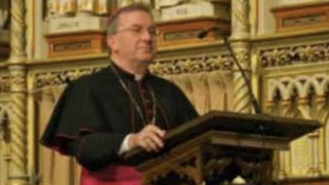 Archbishop Luigi Ventura, then apostolic nuncio to Canada, speaks at a Mass and Concert held in Ottawa, April 2, 2009. (Bruce MacRae/Flickr, CC BY-NC-SA 2.0 via CNA)