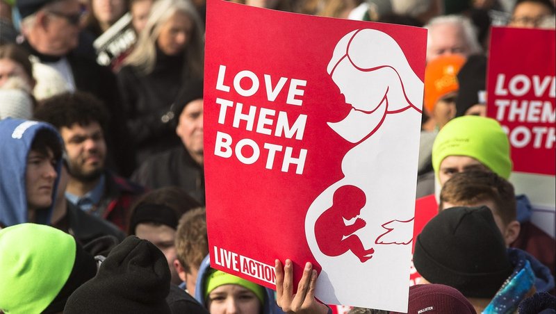 People gather during the annual March for Life rally in Washington Jan. 24, 2020. (CNS photo/Tyler Orsburn)