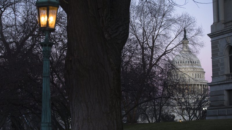 The U.S. Capitol is seen at dawn in Washington Jan. 10, 2021. (CNS photo/Tyler Orsburn)
