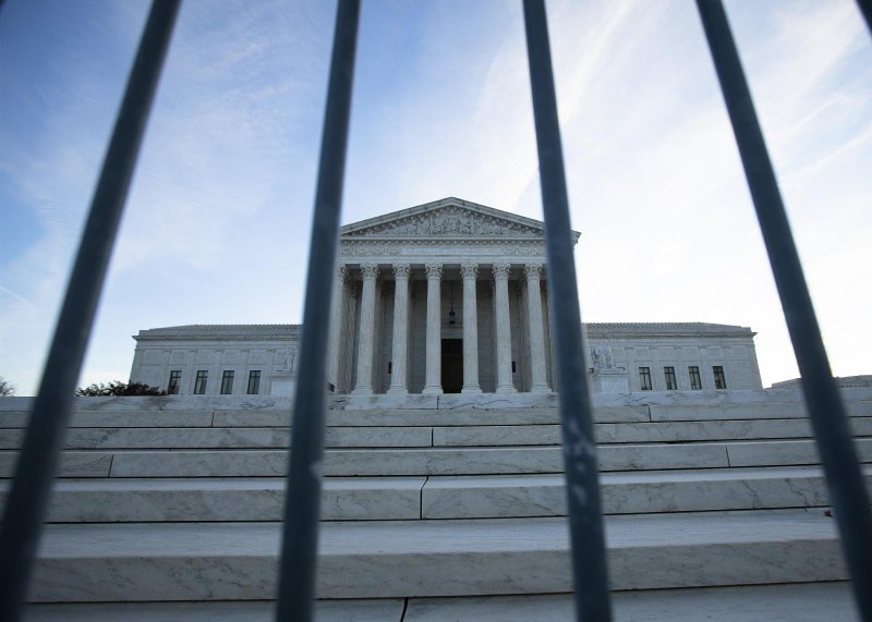 The U.S. Supreme Court is seen at dawn in Washington Jan. 9, 2021. (CNS photo/Tyler Orsburn)
