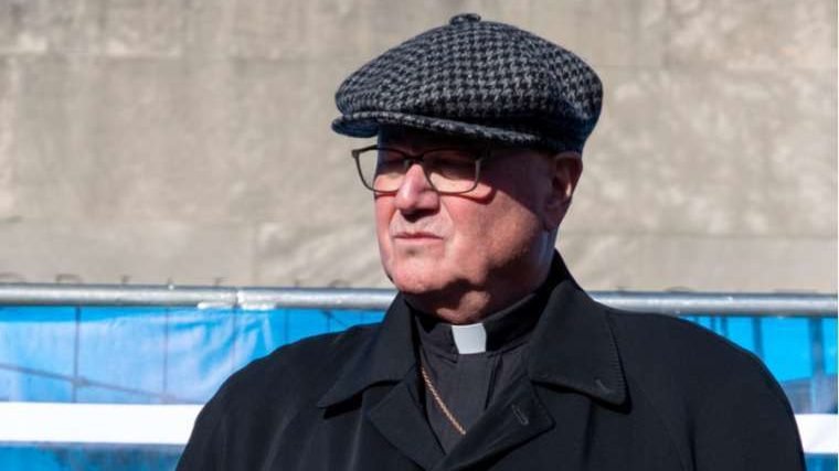 Cardinal Timothy Dolan of New York attends the No Hate. No Fear. Solidarity March at Columbus Park, Jan. 5, 2020. (SAm ARnov/Shutterstock via CNA)