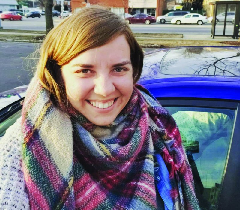 Hobo missionary Meg Hunter-Kilmer and her car "Stella." (Image via Facebook)