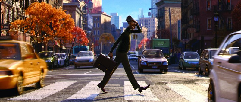 Joe Gardner, voiced by Jamie Foxx, in Disney and Pixar's "Soul." (©2020 Disney/Pixar)