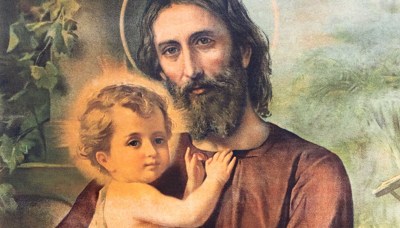 Twentieth-century painting of St. Joseph in Chiesa di Santa Maria del Porto Church. (Shutterstock)