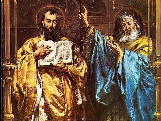 "Cyril and Methodius," painting by Jan Matejko, 1885. (Wikipedia)