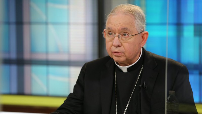 Archbishop José H. Gomez of Los Angeles, president of the U.S. Conference of Catholic Bishops, speaks Nov. 16, 2020, at the USCCB headquarters in Washington during the bishops' virtual fall meeting. (CNS photo/Bob Roller)