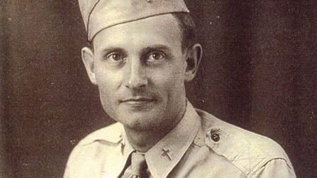 Father Emil Joseph Kapaun, a Kansas priest and a military chaplain, who died May 23, 1951, in a North Korean prisoner of war camp, is pictured circa 1943. A candidate for sainthood, he died ministering to prisoners of war during the Korean War. (CNS photo/U.S. Army courtesy The Catholic Advance)