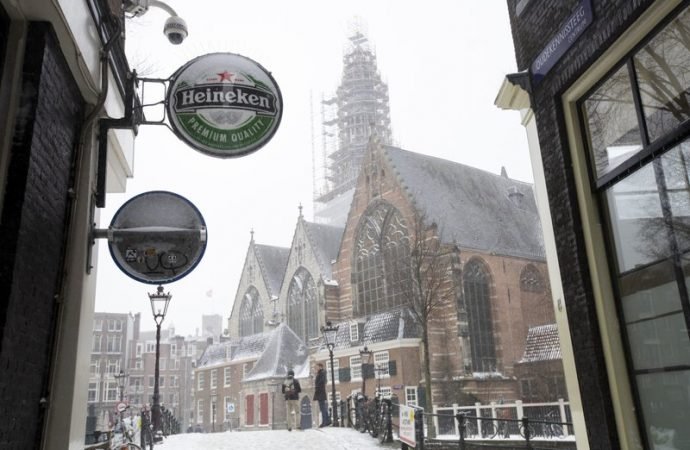 A church is seen in Amsterdam, February 7, 2021. (Peter Dejong/AP)