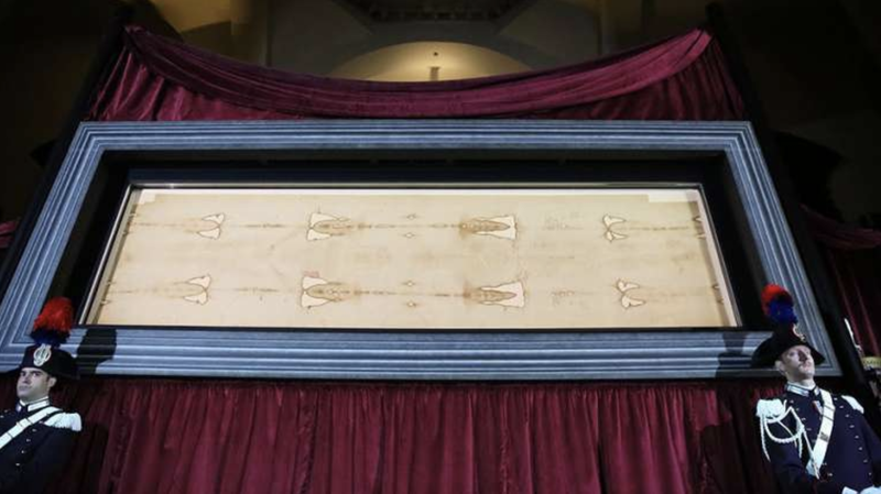 The Shroud of Turin in June 2015. (Bohumil Petrik/CNA)