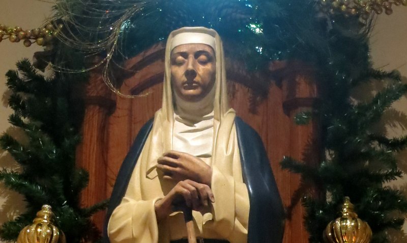 A statue of St. Margaret of Castello at St. Patrick Church in Columbus, Ohio. (Nheyob/Wikimedia)
