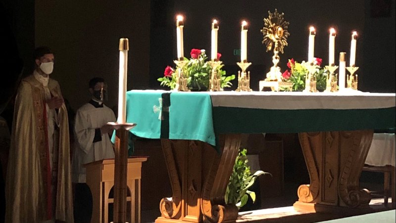 A “Sanctitas” adoration service held earlier this year.