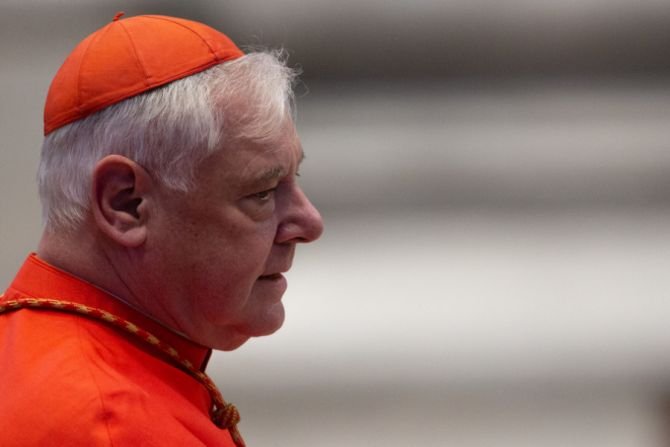 Gerhard Cardinal Müller, prefect emeritus of the Congregation for the Doctrine of the Faith, at a penance service in St. Peter's Basilica, March 29, 2019. (Daniel Ibáñez/CNA)