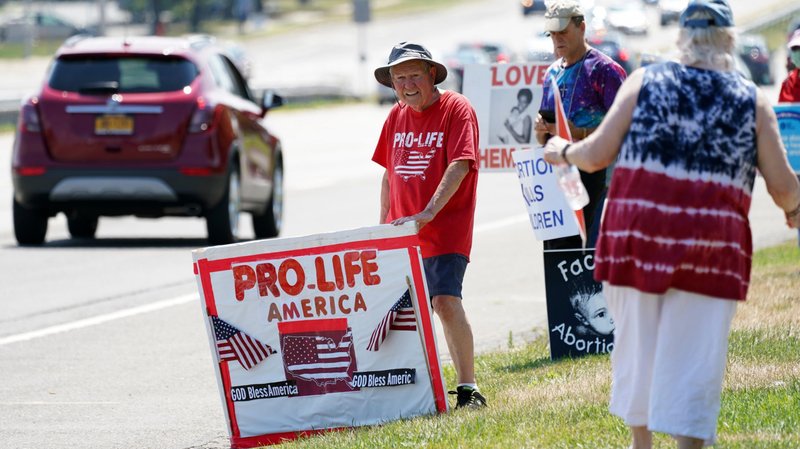 People participate in a pro-life rally July 5, 2020, in Stony Brook, N.Y. (CNS photo/Gregory A. Shemitz)