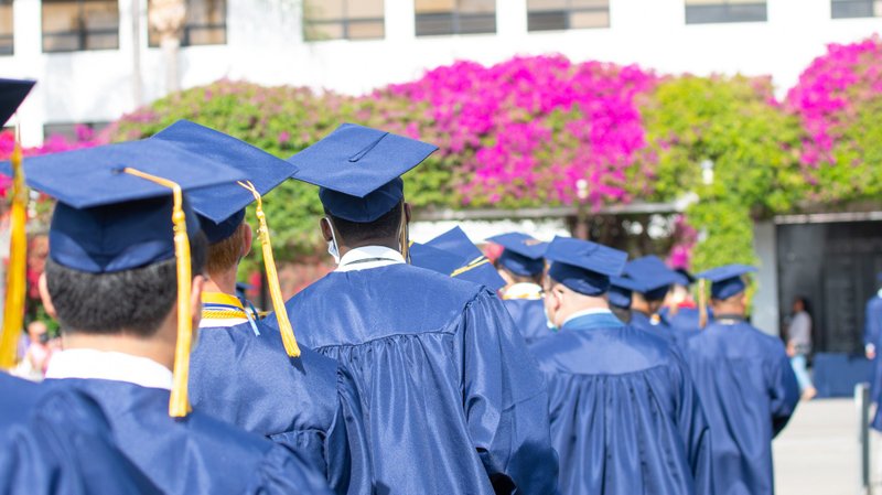 Graduates at St. John Bosco High School (JohnMichael Filippone)