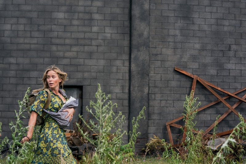 Evelyn (Emily Blunt) on the run in "A Quiet Place Part II." (Jonny Cournoyer/Paramount Pictures)