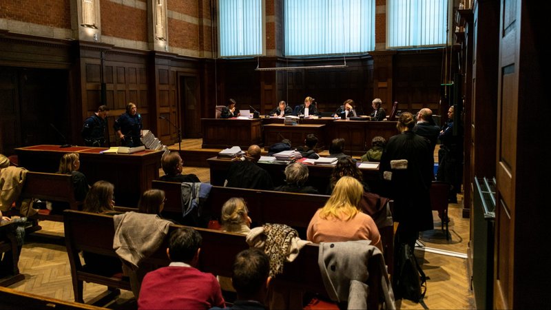 This is a general view of a session of the correctional court in Dendermonde, Belgium, March 3 2020, in the case of five men accused of owning, creating and distributing child pornography, child abuse and human trafficking. Catholic campaigners have demanded action to curb online pornography and child abuse in the European Union. (CNS photo/Charlotte Gekiere, Belga via Reuters)