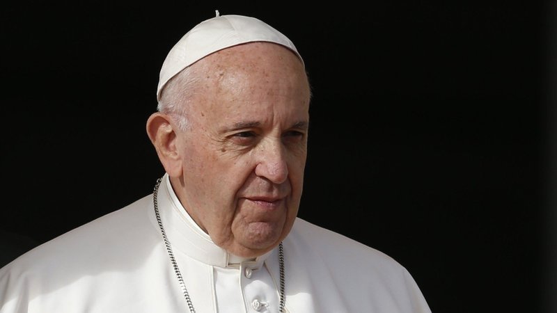 Pope Francis is pictured during his general audience in St. Peter's Square at the Vatican Nov. 21, 2018. Pope Francis briefly ran a fever late July 7, leading doctors to perform a CT scan July 8, which showed no signs of infection. He continues to recover well from colon surgery, the Vatican said. (CNS photo/Paul Haring)