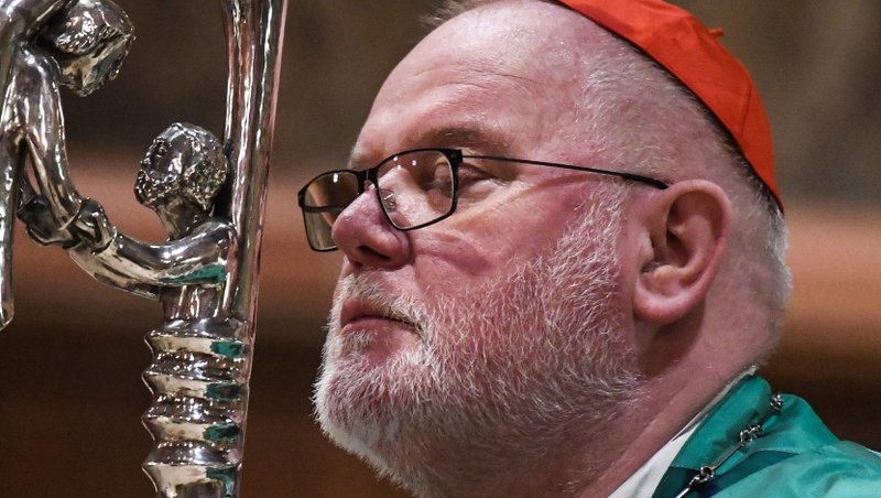 German Cardinal Reinhard Marx of Munich and Freising, is pictured in a Jan. 30, 2020, photo. Cardinal Marx, who was president of the German bishops' conference when the bishops and the lay-led Central Committee of German Catholics launched a "Synodal Path," recently offered to resign at the age of 67, saying that bishops must begin to accept responsibility for the institutional failures of the church in handling the clerical sexual abuse crisis. (CNS photo/Harald Oppitz, KNA)