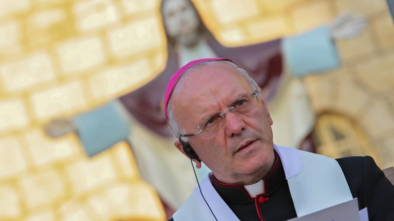 Bishop Nunzio Galantino, president of the Administration of the Patrimony of the Holy See, is pictured in an Aug. 8, 2015, file photo. Bishop Galantino said a newly released budget synthesis was "a step forward in the direction of transparency and sharing." (CNS photo/Nader Daoud)