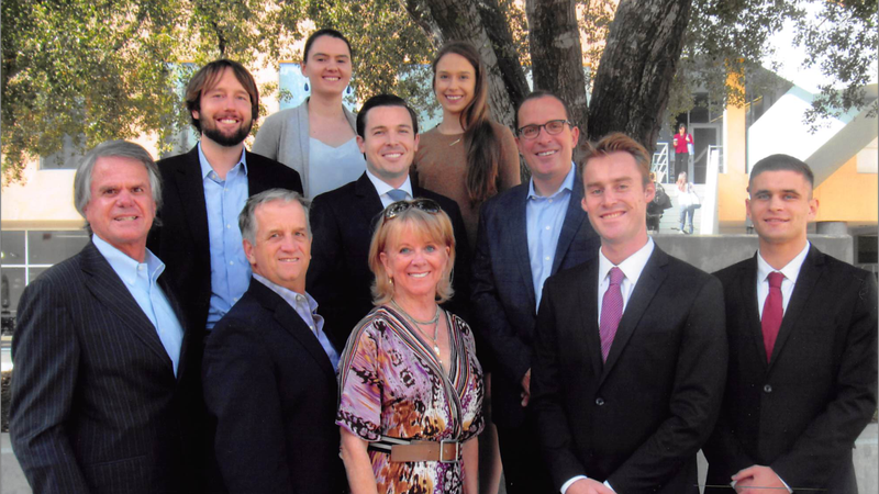 William H. Hannon Foundation Board Members with Loyola Law School William H. Hannon Scholars and Loyola Law School Dean Michael Waterstone in 2019. (William H. Hannon Foundation)