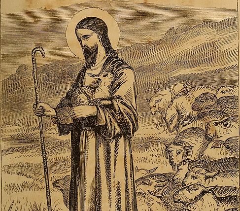 “Jesus as Shepherd,” 1860s. (The Library of Congress, Wikimedia Commons)