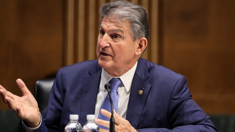 Sen. Joe Manchin, D-W.Va., speaks during a Senate Appropriations Committee hearing on Capitol Hill in Washington April 20, 2021. (CNS photo/Oliver Contreras, Pool via Reuters)