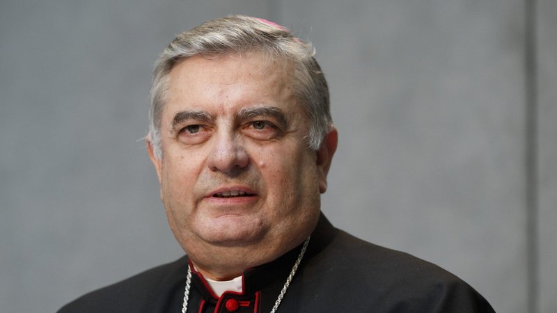 Archbishop José Rodríguez Carballo, secretary of the Vatican Congregation for Institutes of Consecrated Life and Societies of Apostolic Life, attends a news conference at the Vatican July 22, 2016. (CNS photo/Paul Haring)
