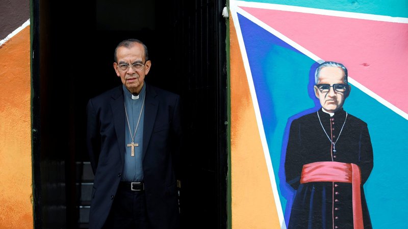Cardinal Gregorio Rosa Chavez of San Salvador, El Salvador, a personal friend of St. Oscar Romero, poses for a photo in 2018. (CNS photo/Jose Cabezas, Reuters)