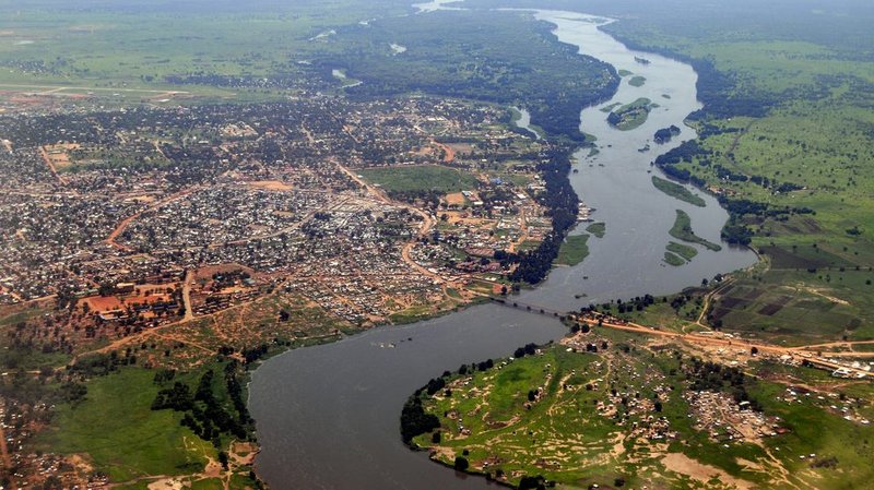 Aerial of Juba, the capital of South Sudan. Shutterstock)