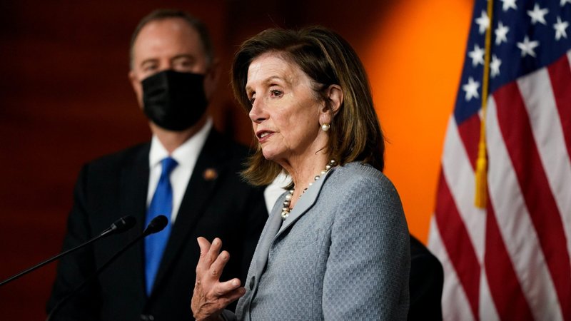 House Speaker Nancy Pelosi, D-Calif., is seen on Capitol Hill in Washington Sept. 21, 2021. (CNS photo/Elizabeth Frantz, Reuters)