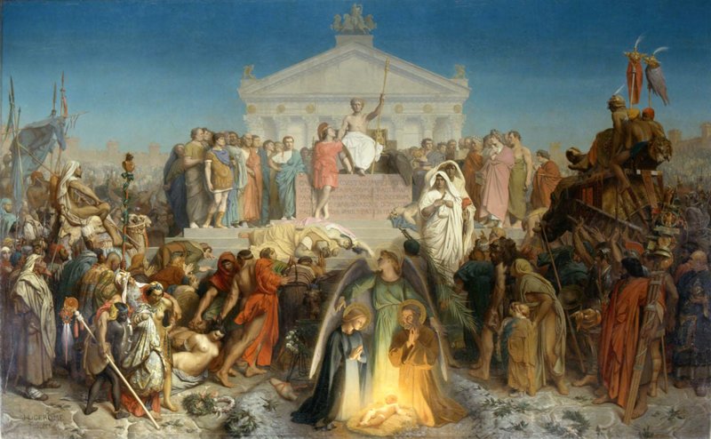 "The Age of Augustus, the Birth of Christ," by Jean-Leon Gerome, 1852-54. (Everett Collection/Shutterstock)