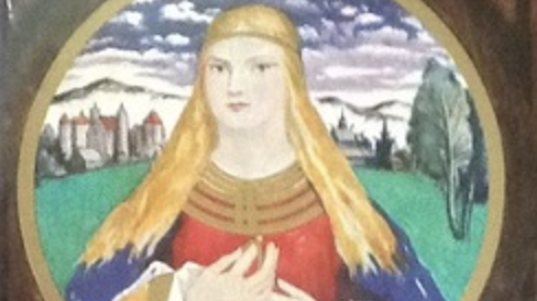 Image from the cover of the 1935 Knopf edition of "Kristin Lavransdatter." (Wikimedia Commons)