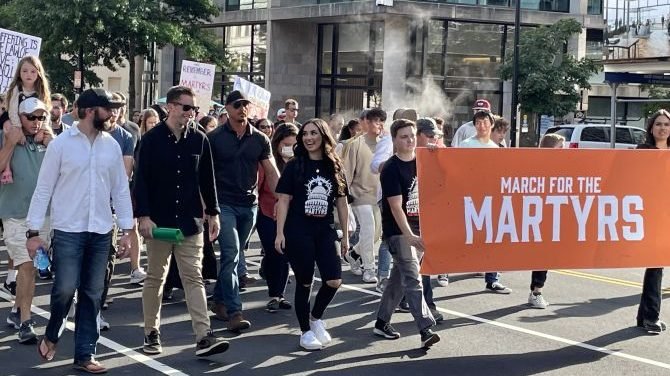The March for the Martyrs in Washington, D.C., Sept. 25, 2021. (Christine Rousselle/CNA)