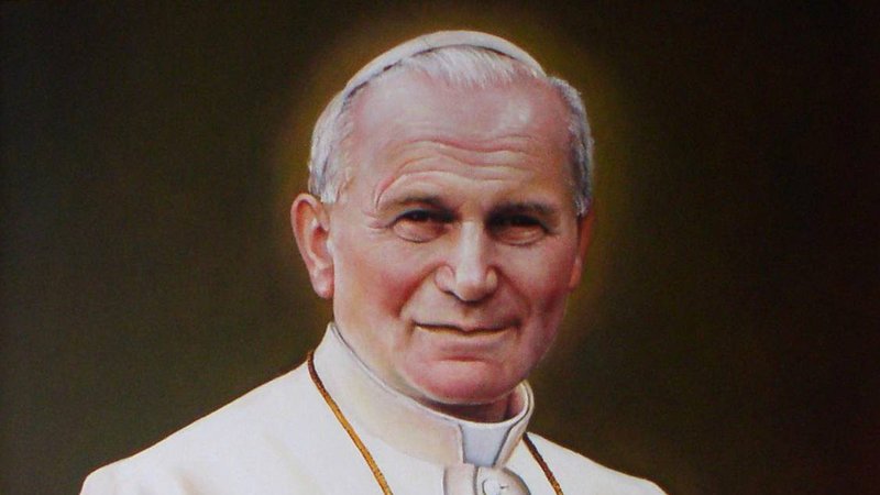 Portrait of St. Pope John Paul II, by Zbigniewa Kotyłły (Seminary Church of Lublin, Poland). (Wikimedia Commons)