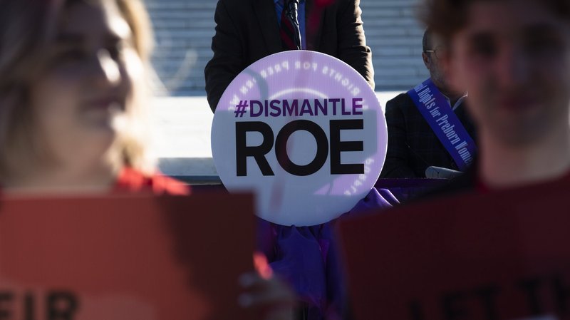 Pro-life advocates are seen near the U.S. Supreme Court in Washington Nov. 1, 2021. (CNS photo/Tyler Orsburn)