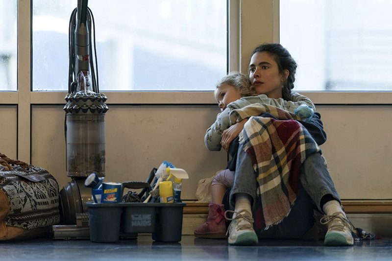 Margaret Qualley and Rylea Nevaeh Whittet in Netflix's "Maid." (Netflix via IMDB)