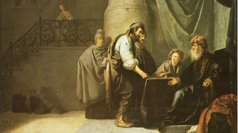 “The Parable of the Talents or Minas,” by Willem de Poorter, 17th century, English. (Wikimedia Commons)