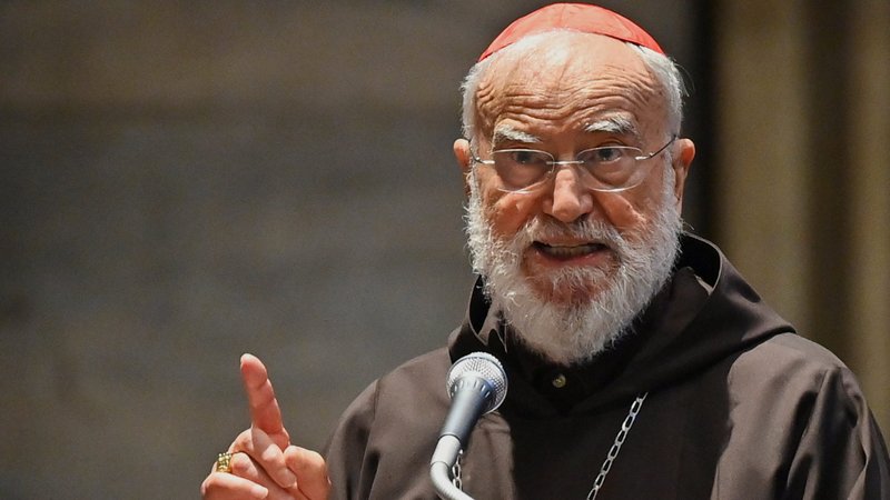 Cardinal Raniero Cantalamessa, preacher of the papal household. (CNS photo/Andreas Solaro, Reuters pool)